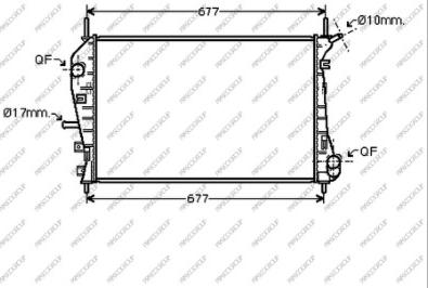 Prasco FD107R005 - Radiator, mühərrikin soyudulması furqanavto.az