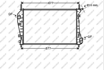 Prasco FD107R003 - Radiator, mühərrikin soyudulması furqanavto.az