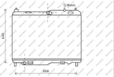 Prasco FD344R002 - Radiator, mühərrikin soyudulması furqanavto.az