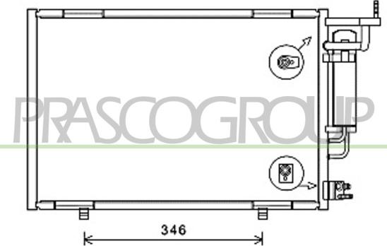 Prasco FD346C001 - Kondenser, kondisioner furqanavto.az