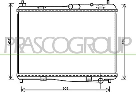 Prasco FD346R002 - Radiator, mühərrikin soyudulması furqanavto.az