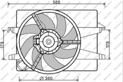 Prasco FD340F005 - Fen, radiator furqanavto.az