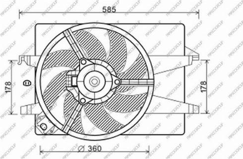 Prasco FD340F003 - Fen, radiator furqanavto.az