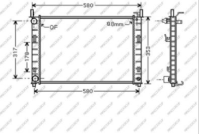 Prasco FD340R003 - Radiator, mühərrikin soyudulması furqanavto.az