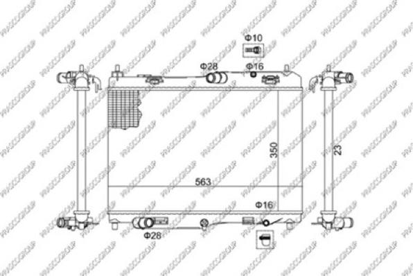 Prasco FD342R001 - Radiator, mühərrikin soyudulması furqanavto.az