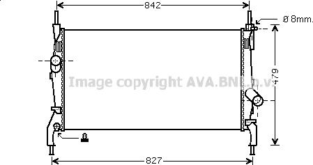 Prasco FD2405 - Radiator, mühərrikin soyudulması furqanavto.az