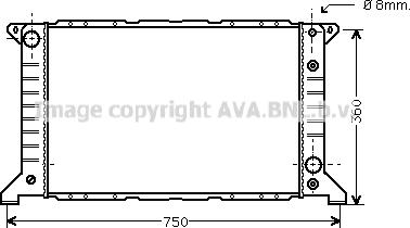 Prasco FD2166 - Radiator, mühərrikin soyudulması furqanavto.az