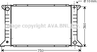 Prasco FD2168 - Radiator, mühərrikin soyudulması furqanavto.az