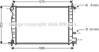 Prasco FD2219 - Radiator, mühərrikin soyudulması furqanavto.az