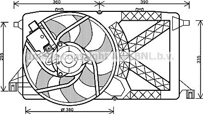 Prasco FD7544 - Fen, radiator furqanavto.az