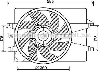 Prasco FD7551 - Fen, radiator furqanavto.az