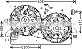 Prasco FD7503 - Fen, radiator furqanavto.az