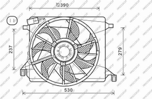 Prasco FD715F002 - Fen, radiator furqanavto.az