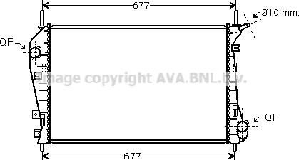 Prasco FDA2337 - Radiator, mühərrikin soyudulması furqanavto.az