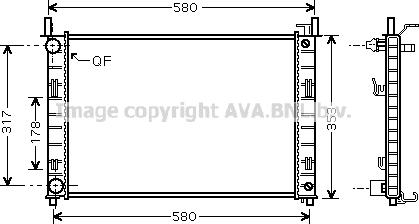 Prasco FDA2324 - Radiator, mühərrikin soyudulması furqanavto.az