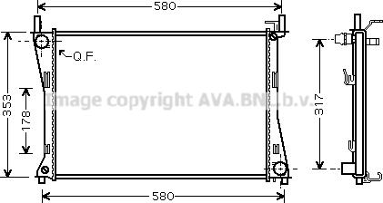 Prasco FDA2325 - Radiator, mühərrikin soyudulması furqanavto.az