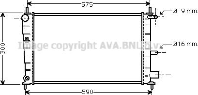 Prasco FDA2217 - Radiator, mühərrikin soyudulması furqanavto.az