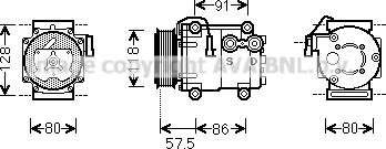 Prasco FDAK451 - Kompressor, kondisioner furqanavto.az