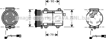 Prasco FDAK284 - Kompressor, kondisioner furqanavto.az
