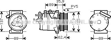 Prasco FDK433 - Kompressor, kondisioner furqanavto.az