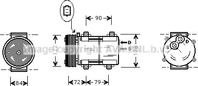 Prasco FDK351 - Kompressor, kondisioner furqanavto.az