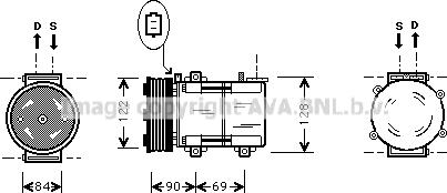 Prasco FDK352 - Kompressor, kondisioner furqanavto.az