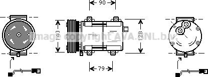 Prasco FDK288 - Kompressor, kondisioner furqanavto.az