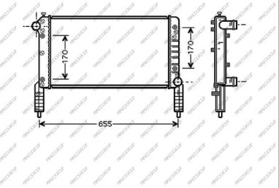 Prasco FT908R004 - Radiator, mühərrikin soyudulması furqanavto.az