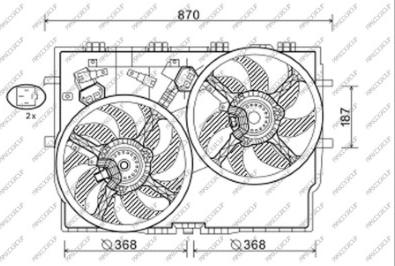 Prasco FT930F006 - Fen, radiator furqanavto.az