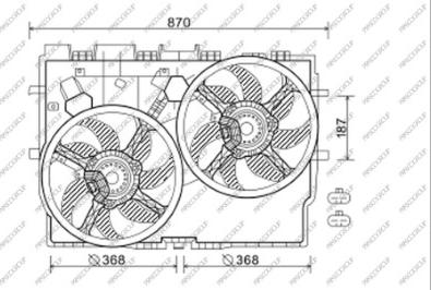 Prasco FT930F001 - Fen, radiator furqanavto.az