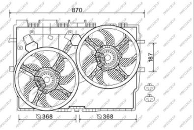 Prasco FT930F002 - Fen, radiator furqanavto.az