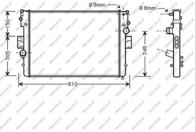 Prasco FT926R005 - Radiator, mühərrikin soyudulması furqanavto.az