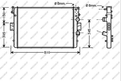 Prasco FT926R008 - Radiator, mühərrikin soyudulması furqanavto.az