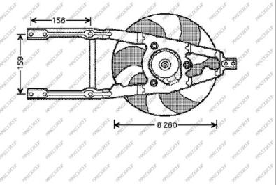 Prasco FT019F002 - Fen, radiator furqanavto.az