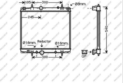 Prasco FT152R002 - Radiator, mühərrikin soyudulması furqanavto.az