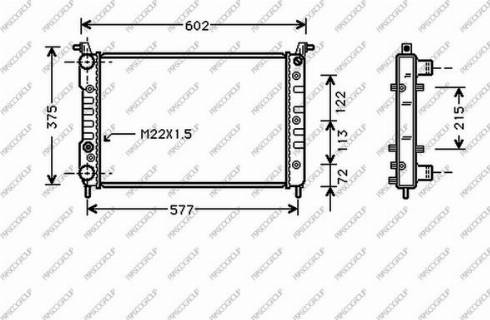 Prasco FT113R005 - Radiator, mühərrikin soyudulması furqanavto.az