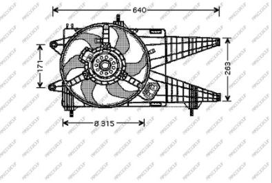 Prasco FT133F002 - Fen, radiator furqanavto.az