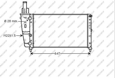 Prasco FT132R003 - Radiator, mühərrikin soyudulması furqanavto.az