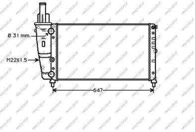 Prasco FT132R014 - Radiator, mühərrikin soyudulması furqanavto.az