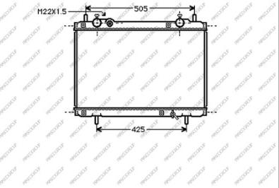 Prasco FT137R009 - Radiator, mühərrikin soyudulması furqanavto.az