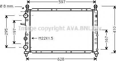 Prasco FT2095 - Radiator, mühərrikin soyudulması furqanavto.az