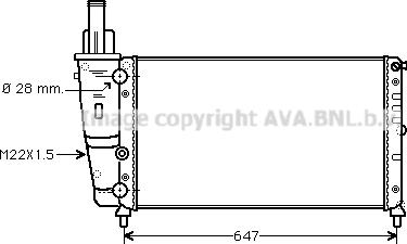 Prasco FT2140 - Radiator, mühərrikin soyudulması furqanavto.az