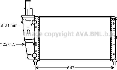 Prasco FT2141 - Radiator, mühərrikin soyudulması furqanavto.az