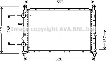 Prasco FT2322 - Radiator, mühərrikin soyudulması furqanavto.az