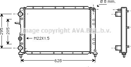 Prasco FT2236 - Radiator, mühərrikin soyudulması furqanavto.az