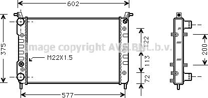 Prasco FT2224 - Radiator, mühərrikin soyudulması furqanavto.az