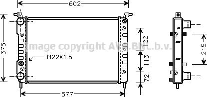 Prasco FT2225 - Radiator, mühərrikin soyudulması furqanavto.az