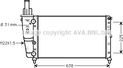 Prasco FT2228 - Radiator, mühərrikin soyudulması furqanavto.az