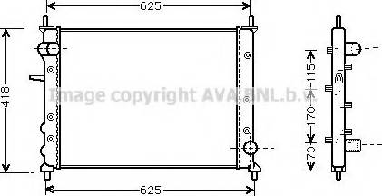 Prasco FT2227 - Radiator, mühərrikin soyudulması furqanavto.az