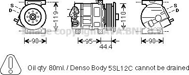 Prasco FTK457 - Kompressor, kondisioner furqanavto.az